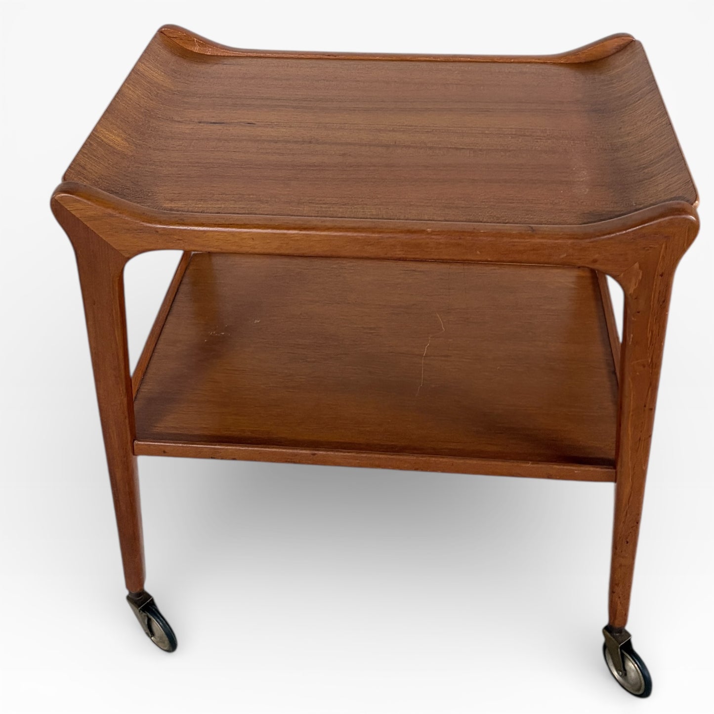 Mid Century Teak Bar Cart / Serving Trolley ‘The Glyder’ by Paragon Furniture, c.1960s
