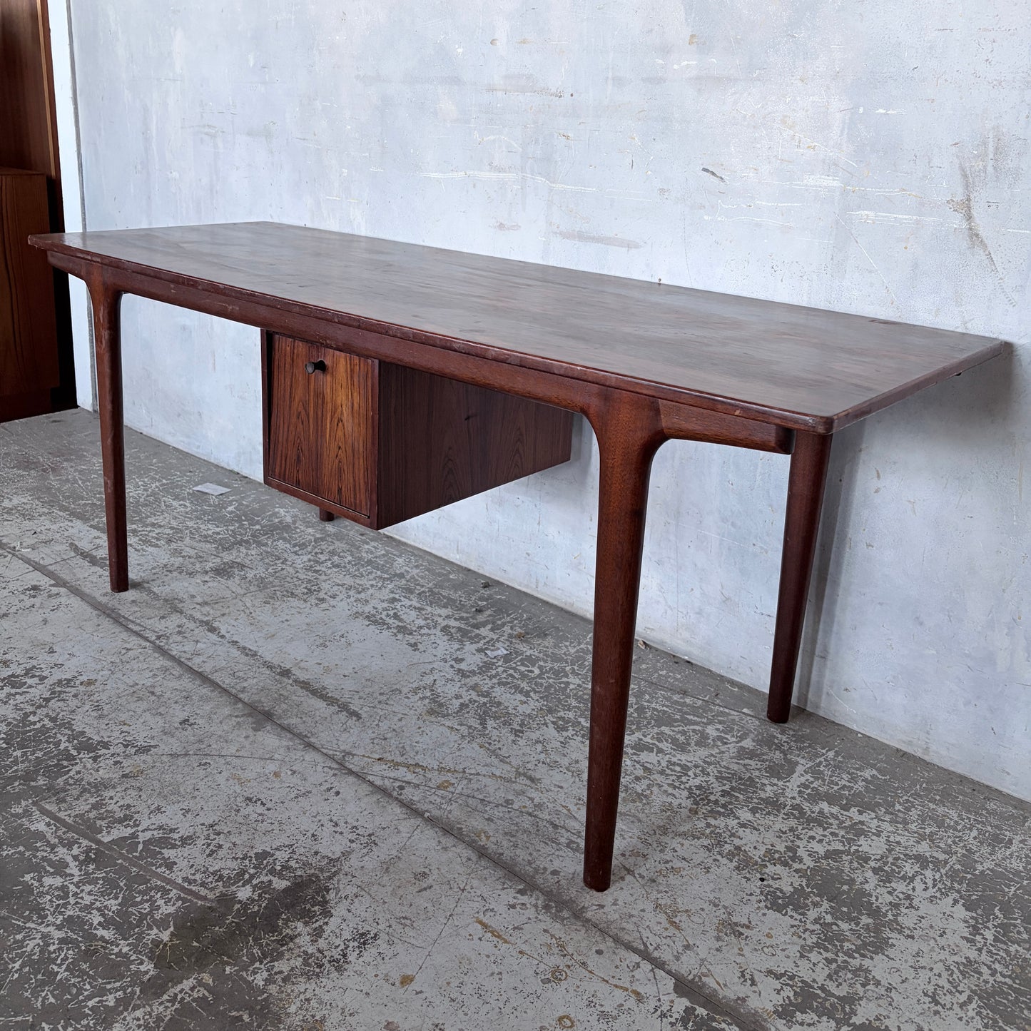 Mid Century Danish Rosewood Floating Coffee Table by Omann Jun