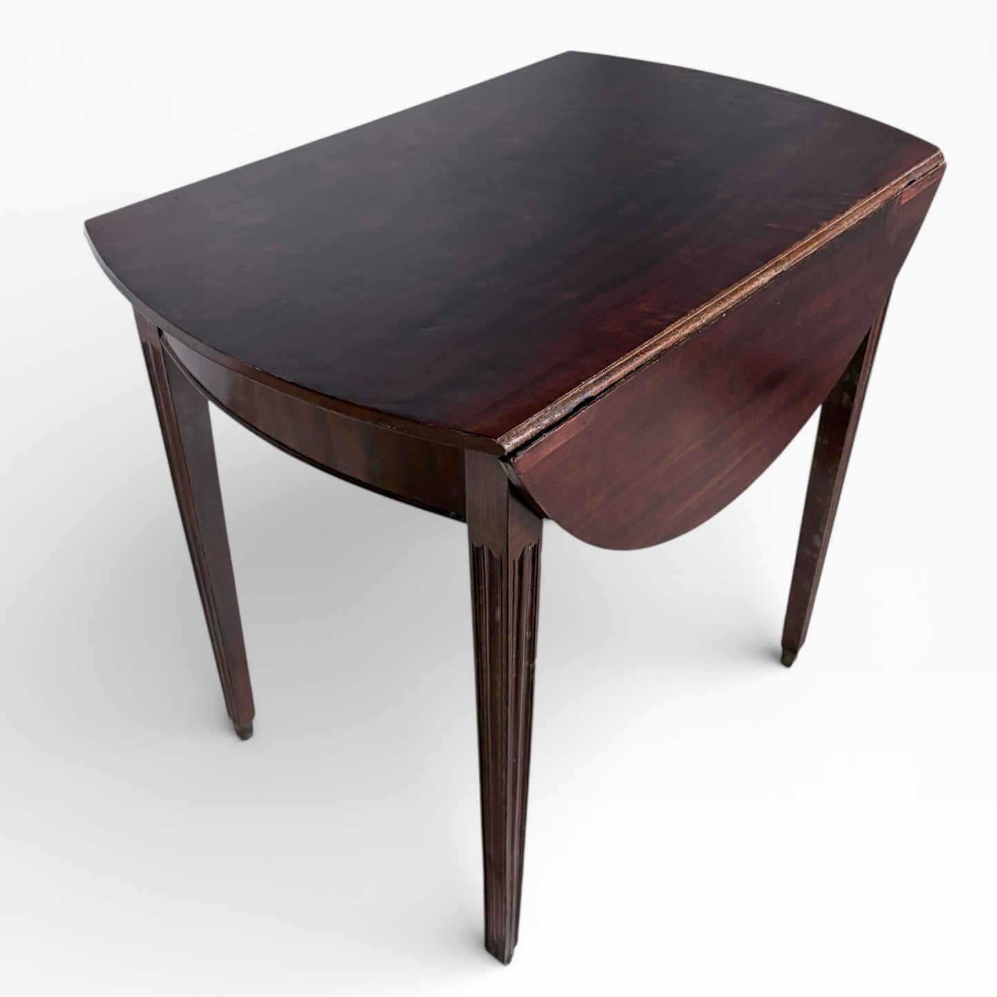 Antique Mahogany Compact Drop-Leaf Table