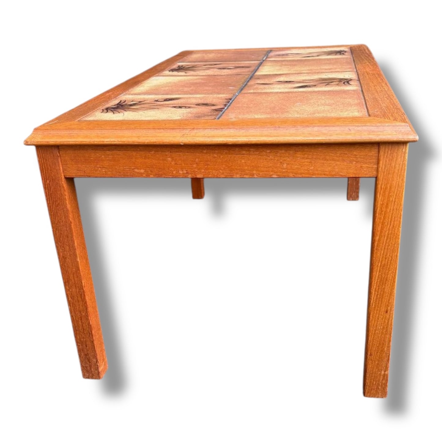 Danish Teak & Tile Coffee Table by Trioh | Mid-Century — view 5