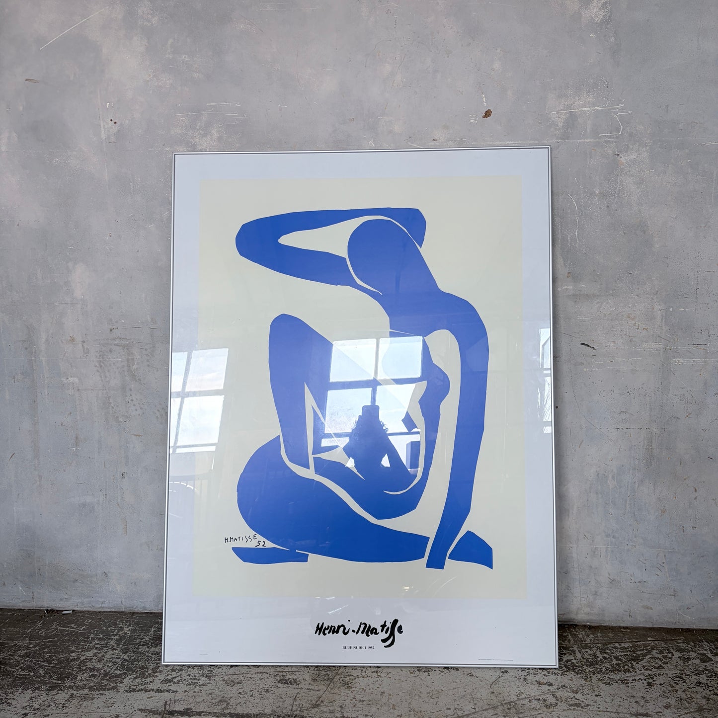 Henri Matisse Blue Nude II (1952) Framed Lithograph Print | Large Modernist Wall Art