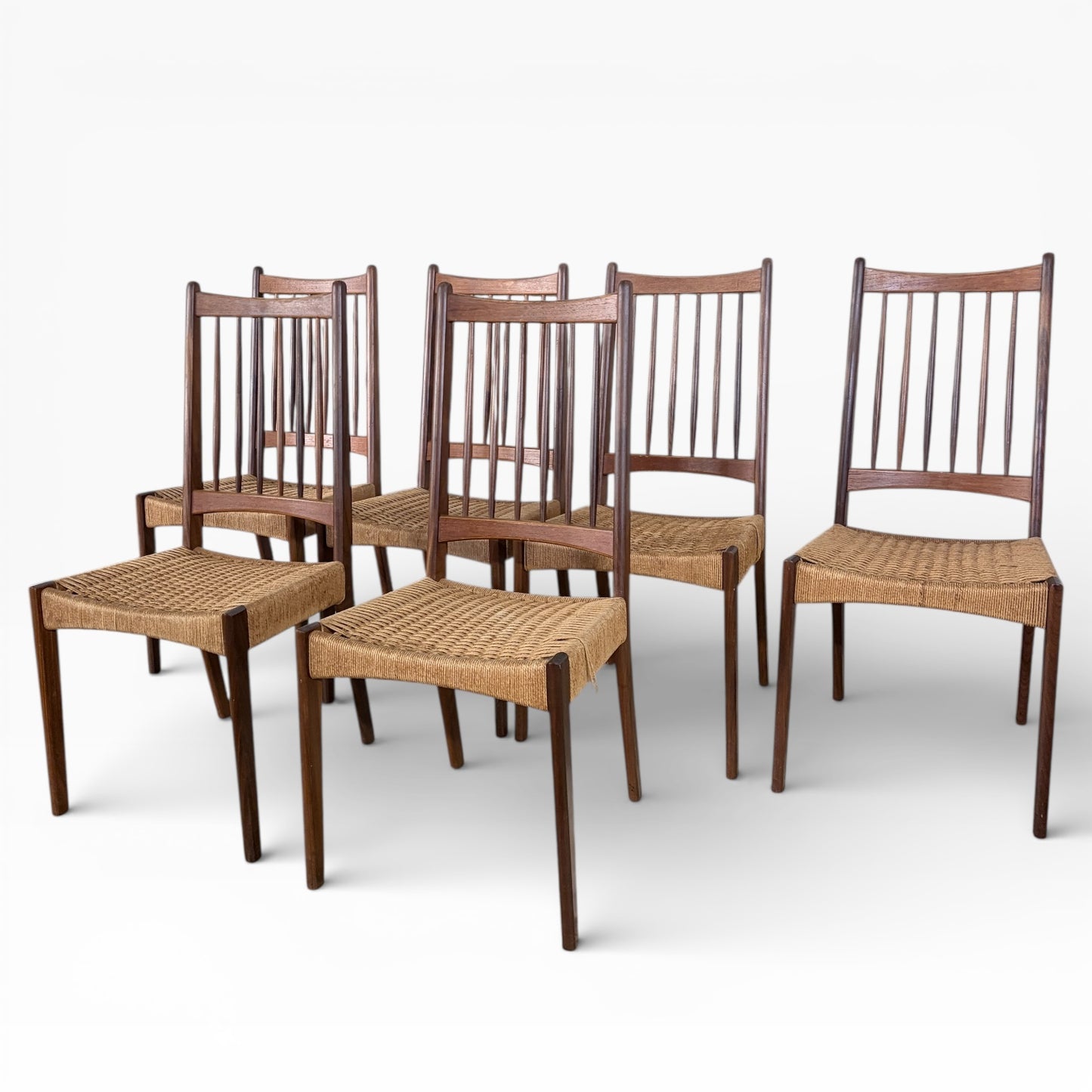 Set of 6 Danish Dining Chairs by Arne Hovmand-Olsen – Model MK200