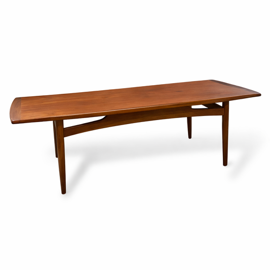 Mid-Century G Plan Fresco Long Teak Coffee Table – 1960s