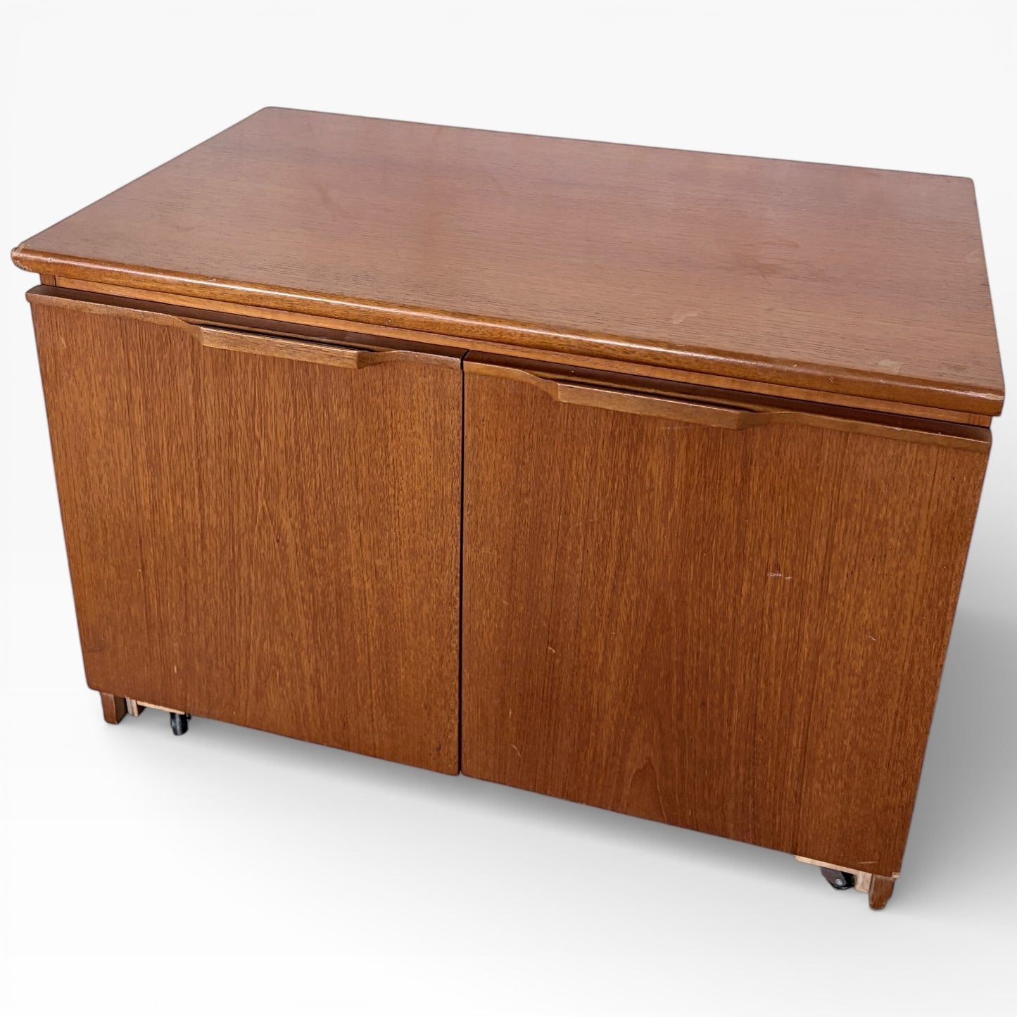 Mid Century Two Door Teak Media Unit