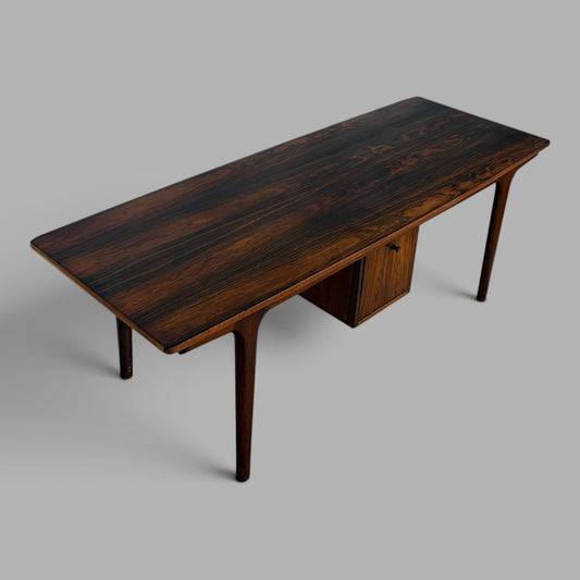 Mid Century Danish Rosewood Coffee Table by Gunni Omann for Omann Jun Storage Cabinet