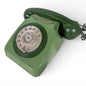 Vintage Rotary Telephone - Retro Phone Prop | Mid Century Green Dial Decor