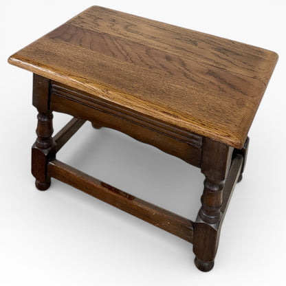 Vintage Sewing Box – Elm And Oak Box | Mid Century Craft Storage Stool