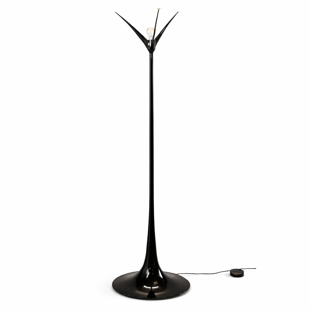 Flos Spun Light Floor Lamp – Black, Mid Century Design