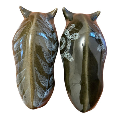 Elizabeth Skipworth Studio Pottery Bulls – Pair Vintage Lotus Pottery Animal Figures