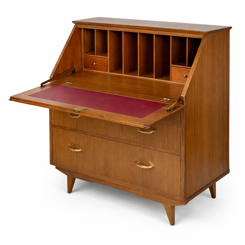 Mid-Century Sutcliffe of Todmorden Writing Bureau Desk