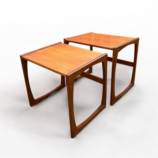Mid Century Teak Wood G Plan Quadrille Nest of Tables