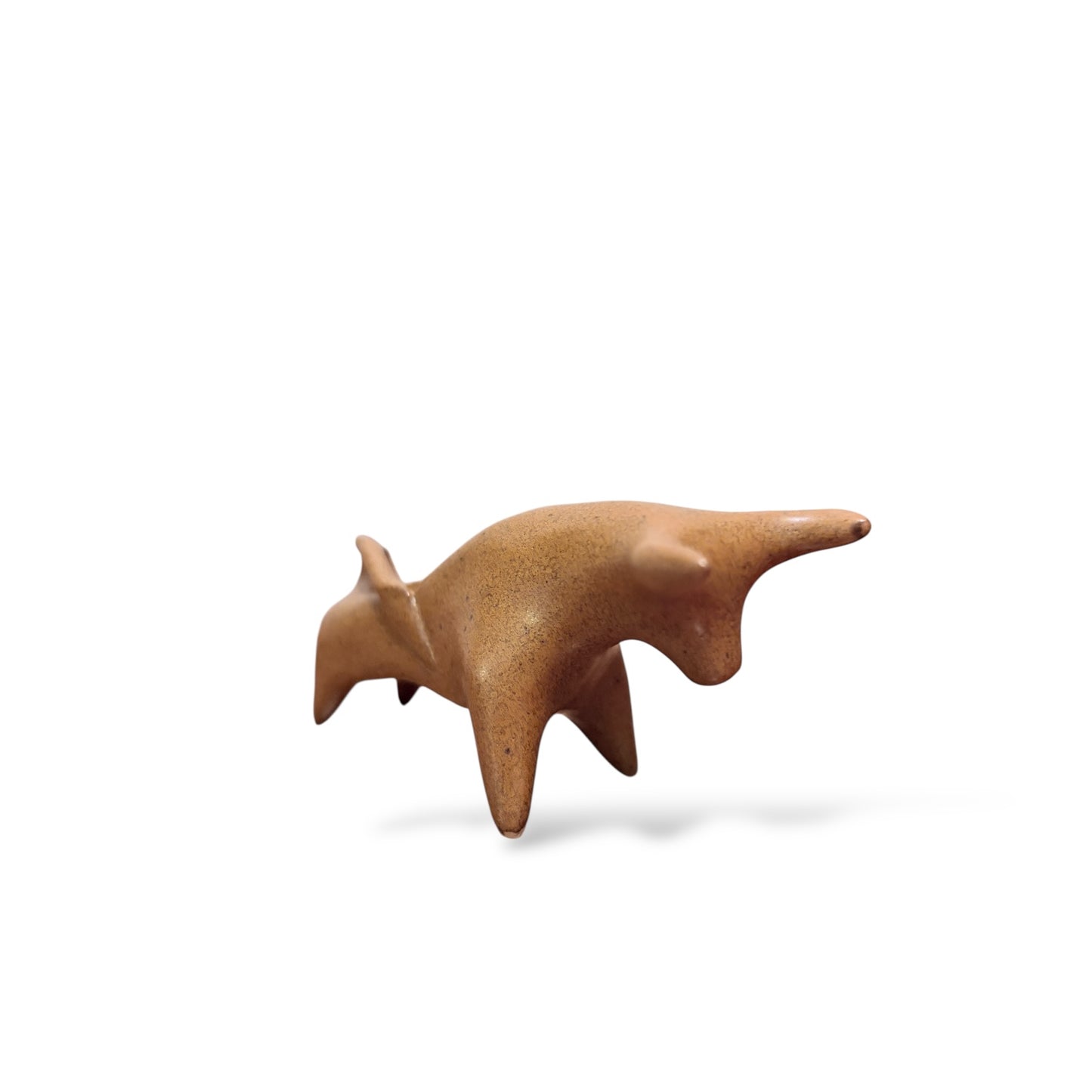 Vintage Miniature Ceramic Taurus Bull Sculpture — view 5