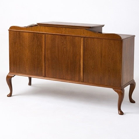 Art Deco Burr Walnut Queen Anne Drinks Cabinet