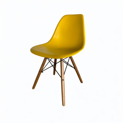 Vintage Style Eames Yellow Dining Chair