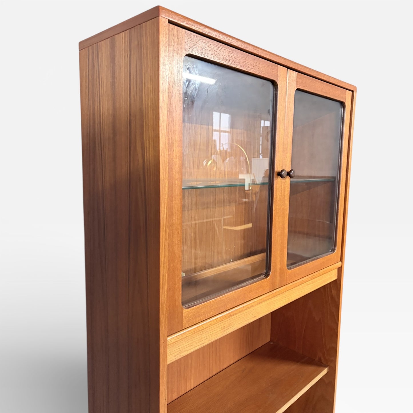 G Plan Mid-Century Teak Bookcase Display Cabinet