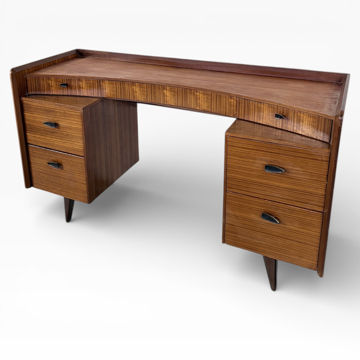 Mid-Century Lebus Walnut Writing Desk