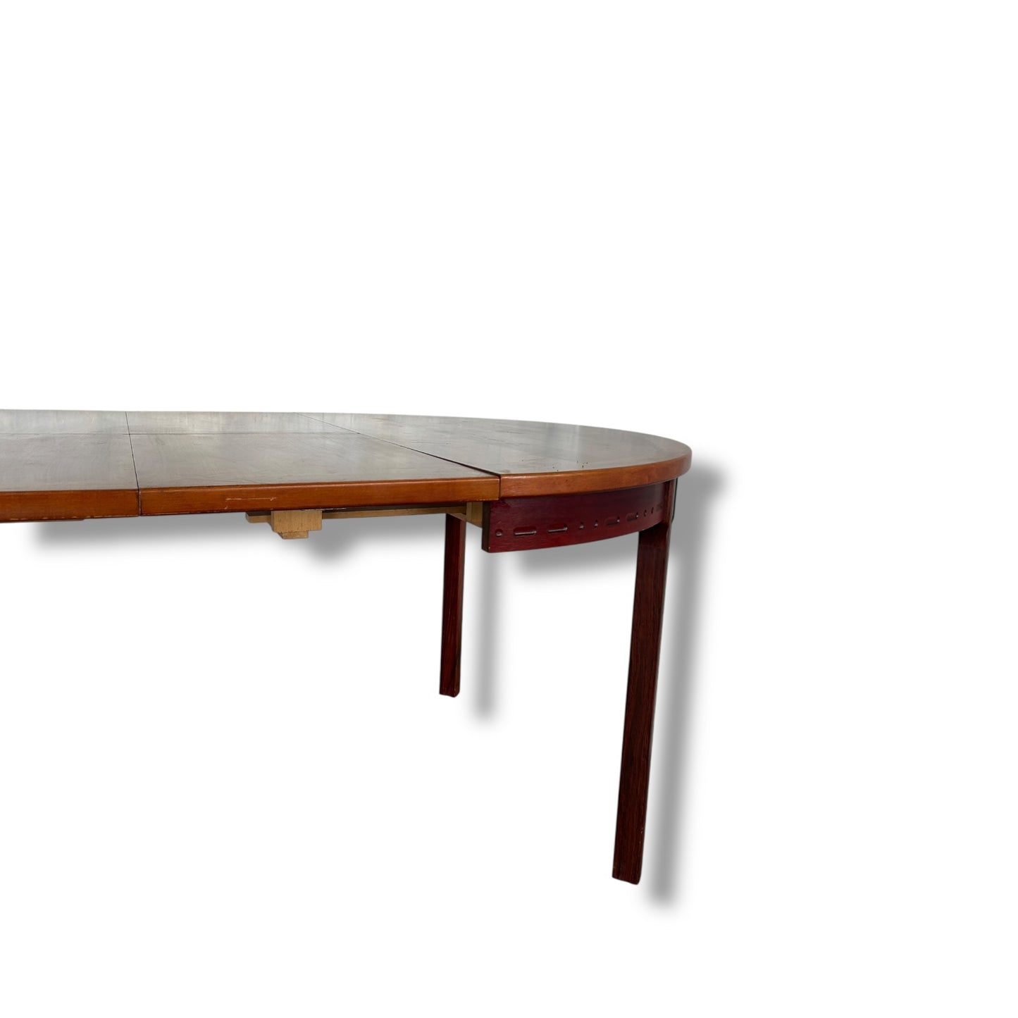 Mid-Century Swedish Rosewood & Teak Extending Dining Table by Nils Jonsson for Troeds