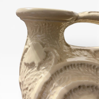 1930s Art Deco Cream Relief Serving Pitcher by Burleigh Ware
