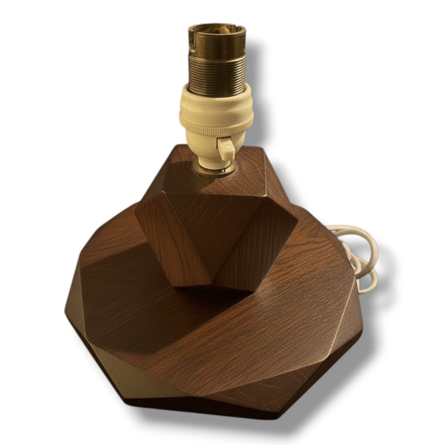Antique Oak Table Lamp – Arts and Crafts Solid Oak Lighting by Heal’s of London