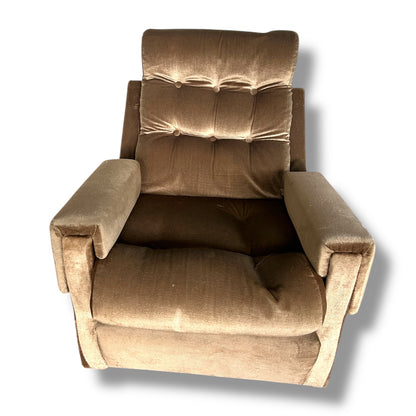 Mid Century Modern Pair of Chenille Fabric Parker Knoll Armchairs