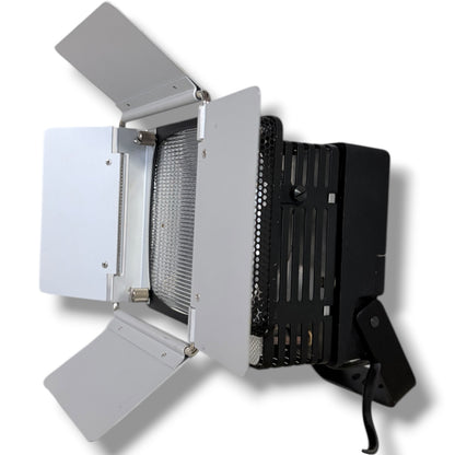 Vintage Studio Lamp – Prinzflex Adjustable Metal Lamp with Ribbed Glass Lens