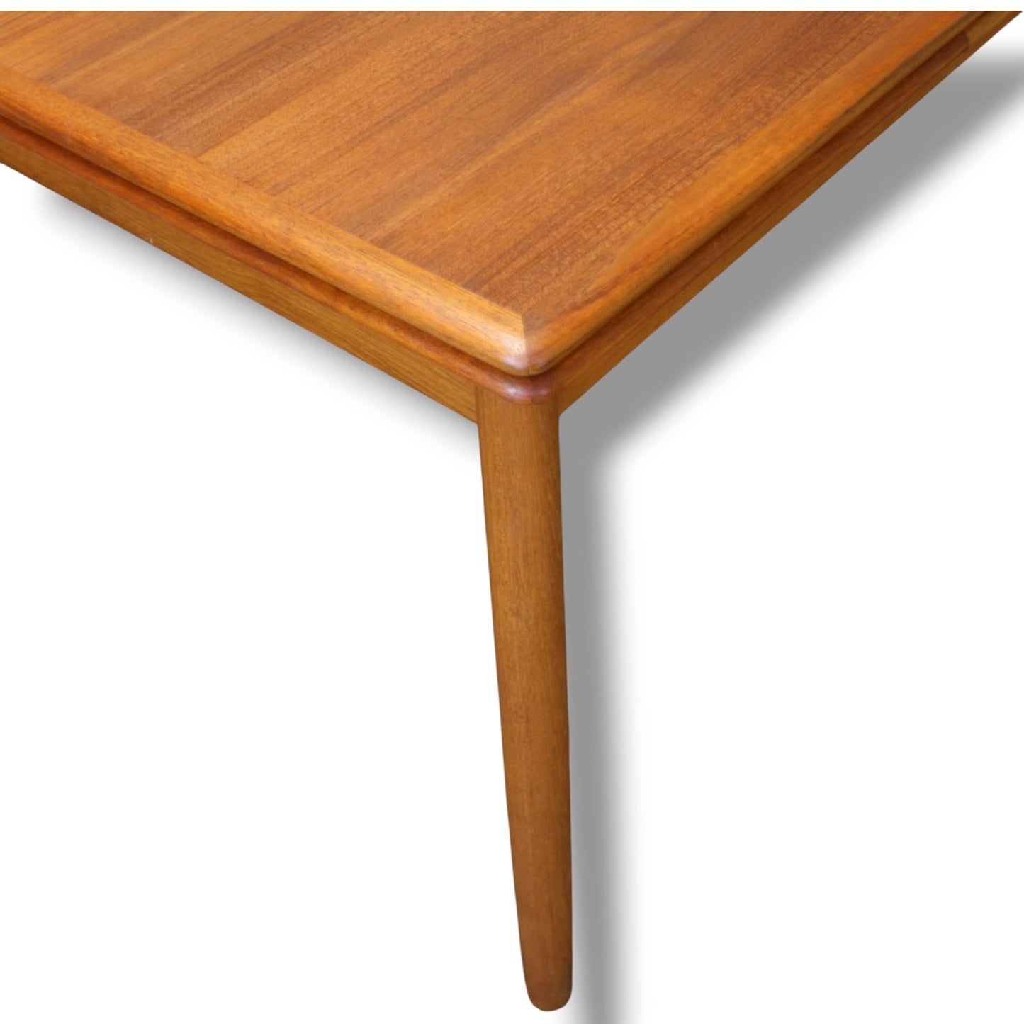 Mid Century Dining Table - Danish Draw Leaf Extending Solid Wood Table