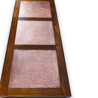 Mid Century G Plan Teak and Copper Coffee Table