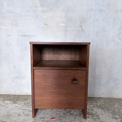 Mid Century Avalon Teak Bedside Cabinet | Scandinavian Style Vintage Nightstand