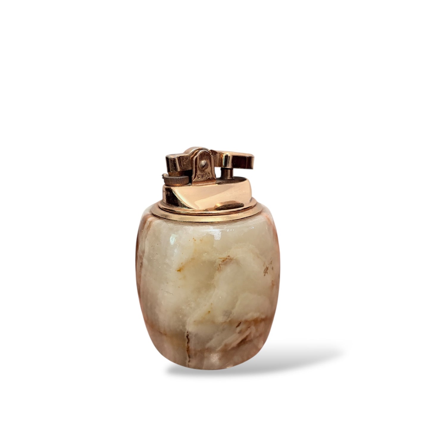 Italian Art Deco Onyx Marble Tabletop Lighter