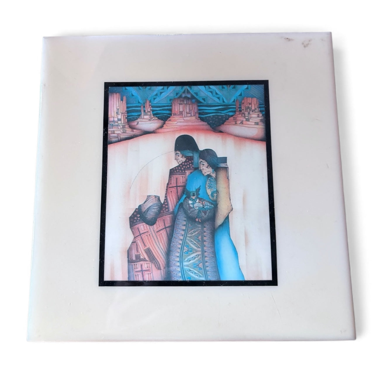 New Mexico Ceramic Tile – Vintage Southwestern Wall Art Decorative Plaque