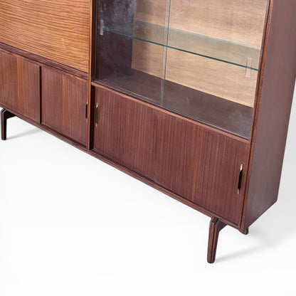 Vintage Beaver & Tapley Slim Teak Bookcase Cabinet by Guy Rogers