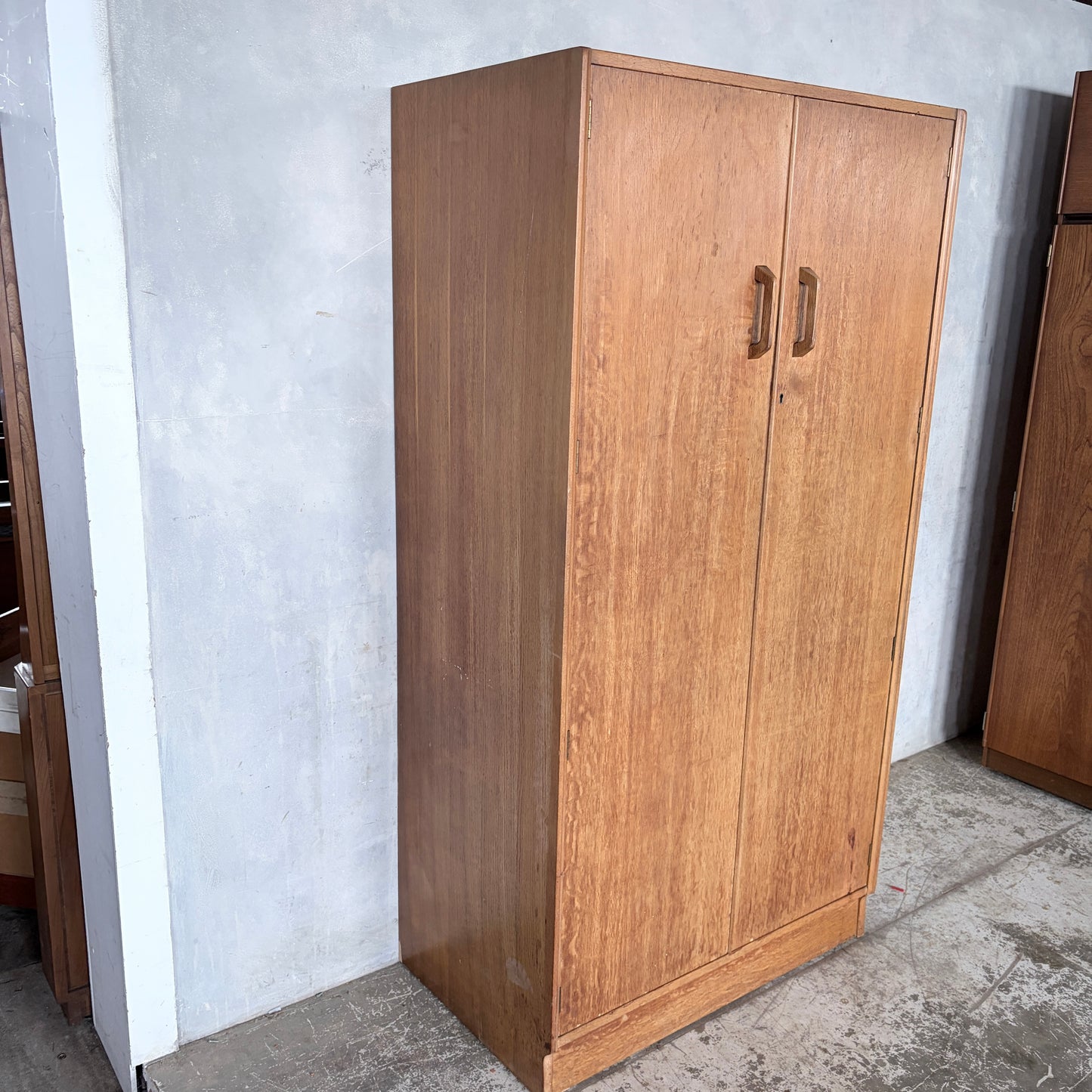 Mid Century E Gomme G Plan Brandon Oak Double Wardrobe