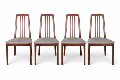 Morris of Glasgow Mid Century High Back Dining Chairs – Set of 4