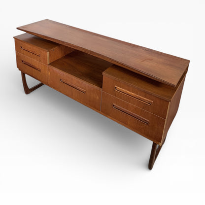 Floating Teak Sideboard – Mid-Century British Modernist Furniture With Warm Wood Tones