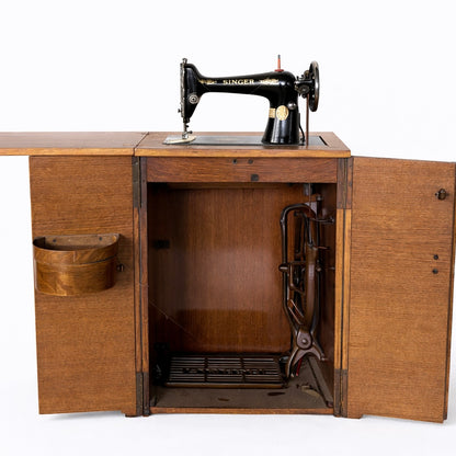 Antique Oak Singer Sewing Machine Cabinet