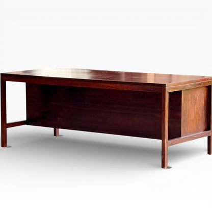 Mid-Century Danish Rosewood Effect Executive Double Pedestal Desk, 1970s
