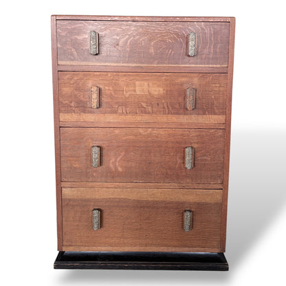 Vintage Heal’s Art Deco Oak Chest of Drawers
