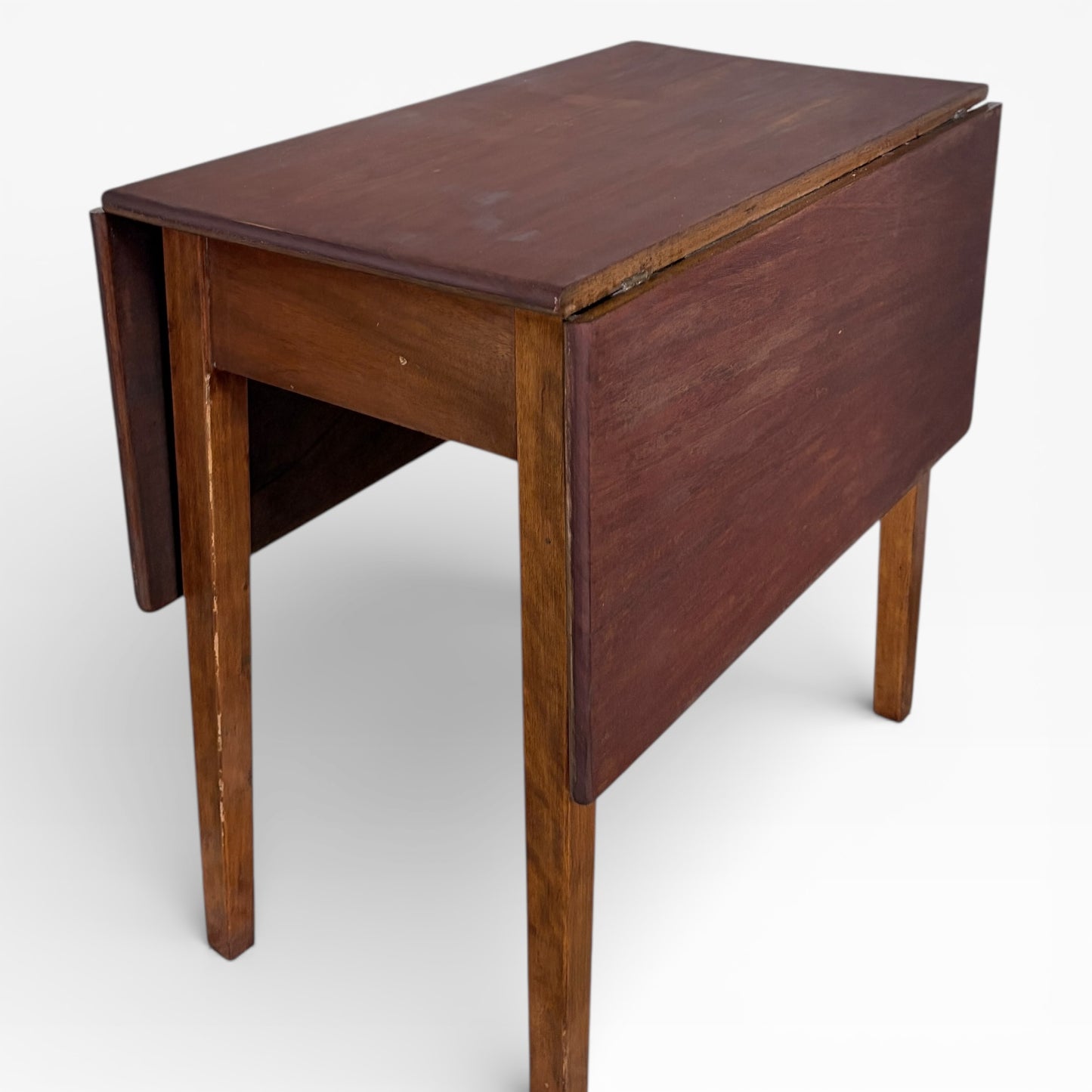 Victorian Mahogany Drop Leaf Dining Table — view 3