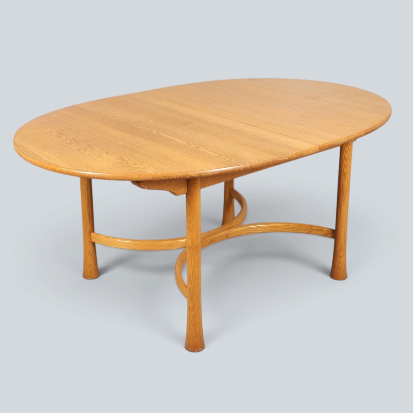 Ercol Saville Blonde Elm Oval Dining Table | Mid Century British Table