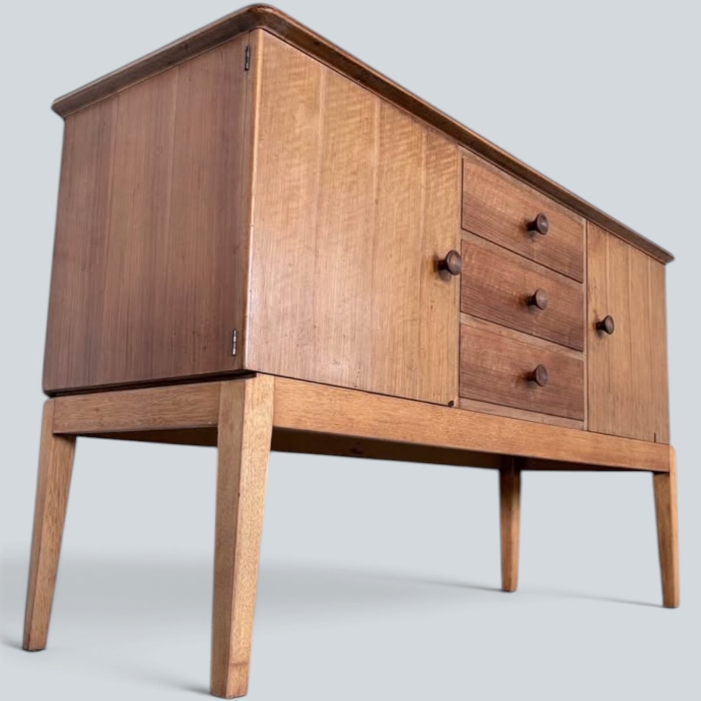 Mid Century Gordon Russell of Broadway Walnut Sideboard Cabinet