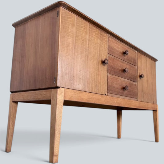 Mid Century Gordon Russell of Broadway Walnut Sideboard Cabinet