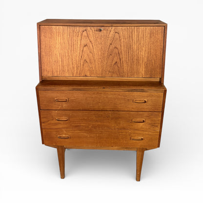 Mid-Century Danish Teak Writing Bureau / Secretary Desk