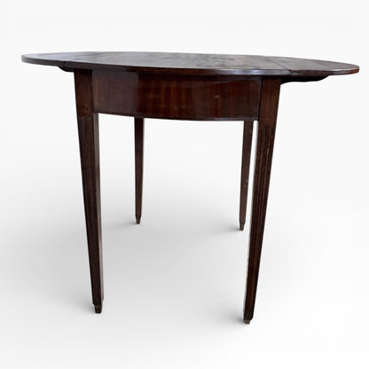 Antique Mahogany Compact Drop-Leaf Table