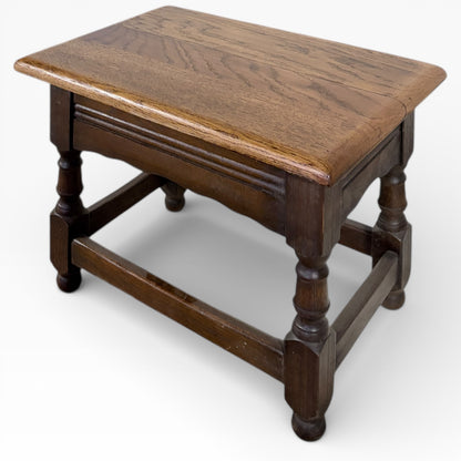 Vintage Sewing Box – Elm And Oak Box | Mid Century Craft Storage Stool