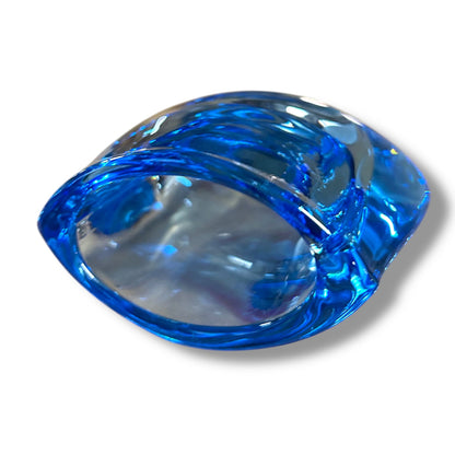 Mid-Century Blue Glass Vase by Frantisek Vizner