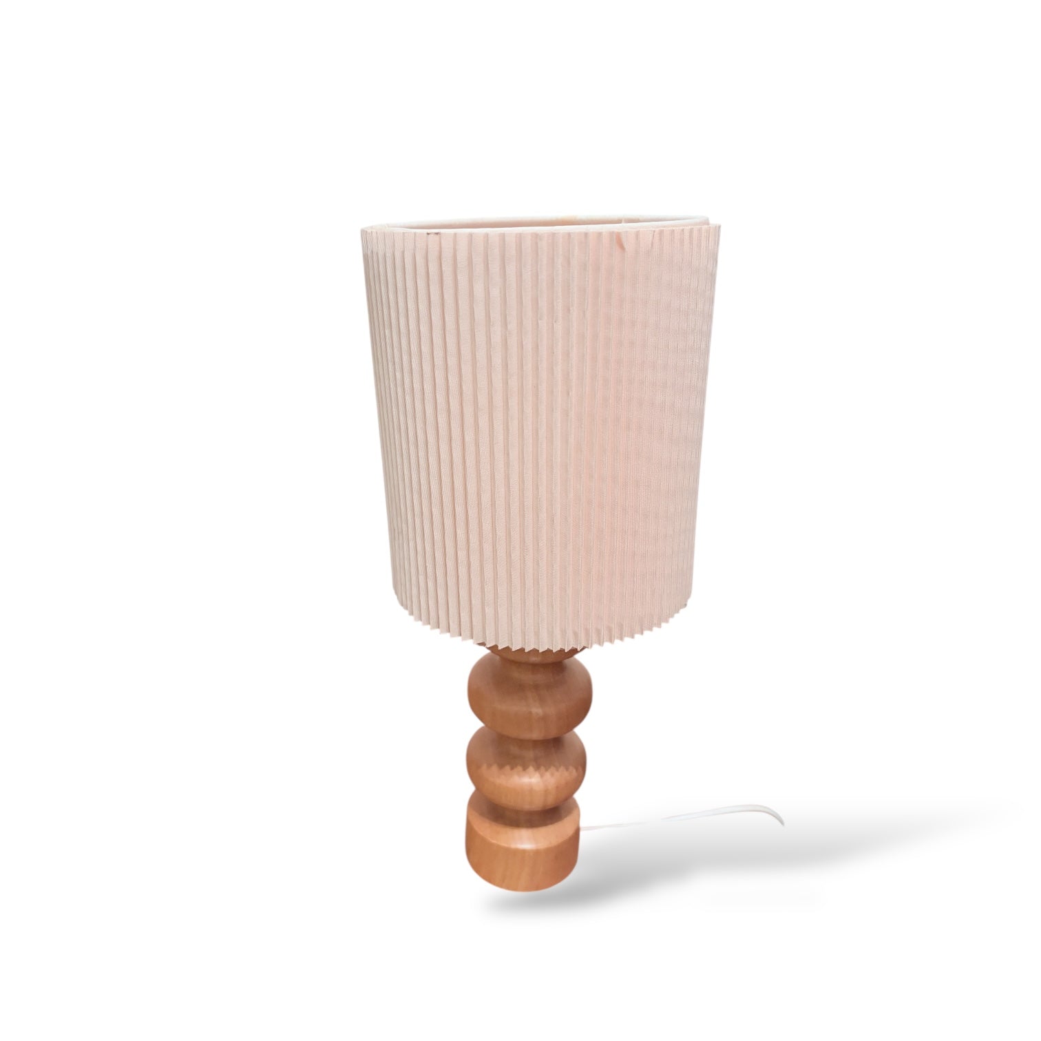 Vintage Oak Table Lamp – Scandinavian Style — view 7