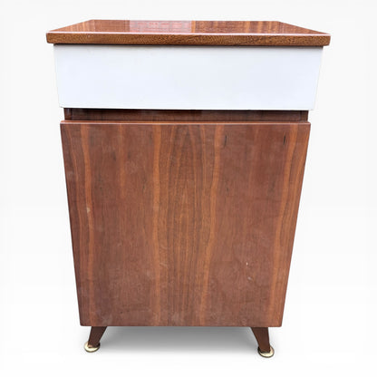 Mid Century Meredew Two-Tone Bedside Cabinet