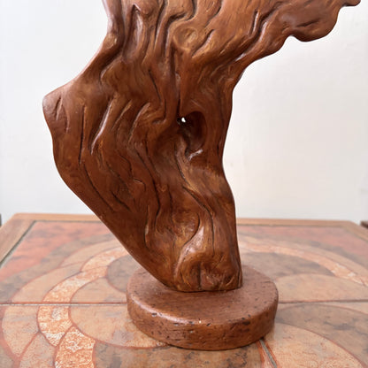 Vintage 1970s Canadian Root Wood Abstract Sculpture