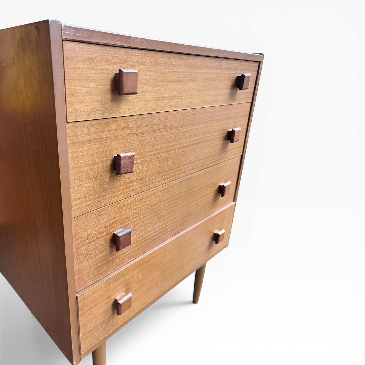 Mid-Century Teak Compact Chest of Drawers