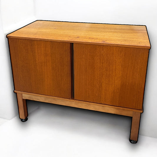 Mid Century Teak Danish Record Cabinet